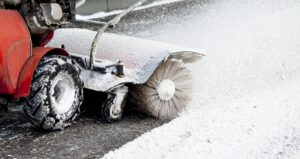 Commercial snow removal service